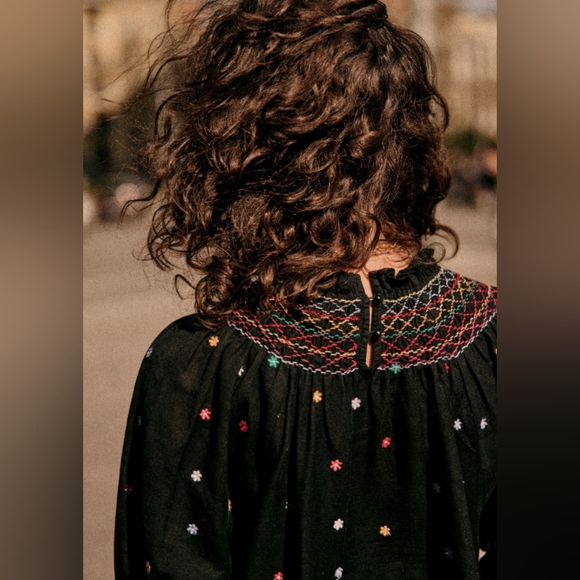 Gorgeous embroidered dress Sezane - Picture 2 of 16